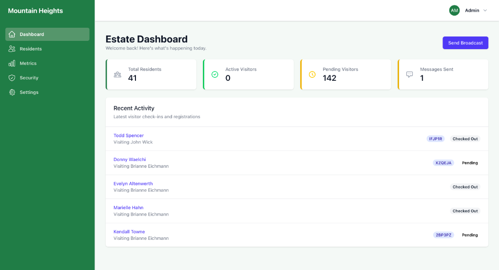 Residifi Dashboard